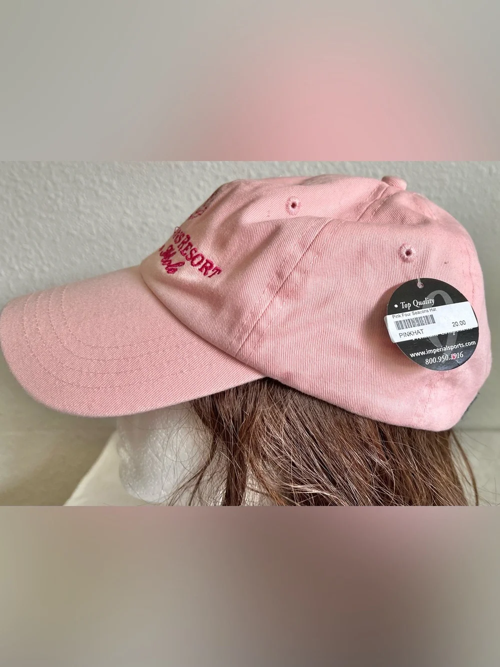 NWT Four Seasons Resort Jackson Hole Pink Hat Cap Adult Lid $20